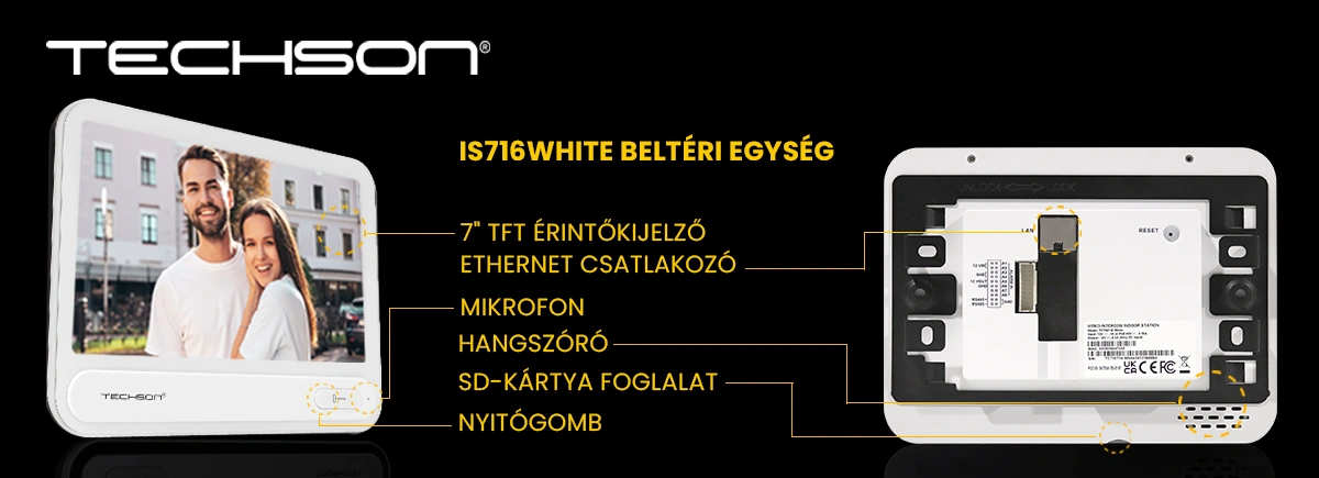 Techson IS716 fehér beltéri