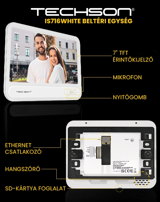 Techson IS716 fehér beltéri